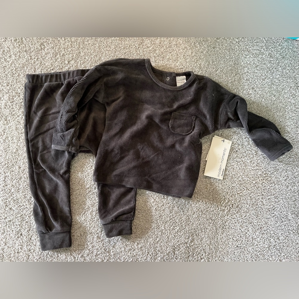 Modern Moments fleece 2piece set 18M- Grey